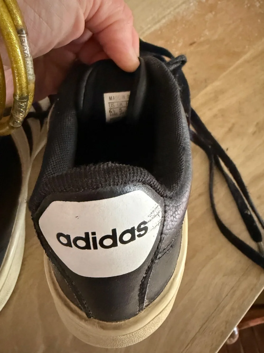 Adidas black 6.5